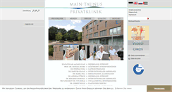 Desktop Screenshot of main-taunus-privatklinik.de