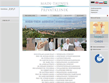 Tablet Screenshot of main-taunus-privatklinik.de